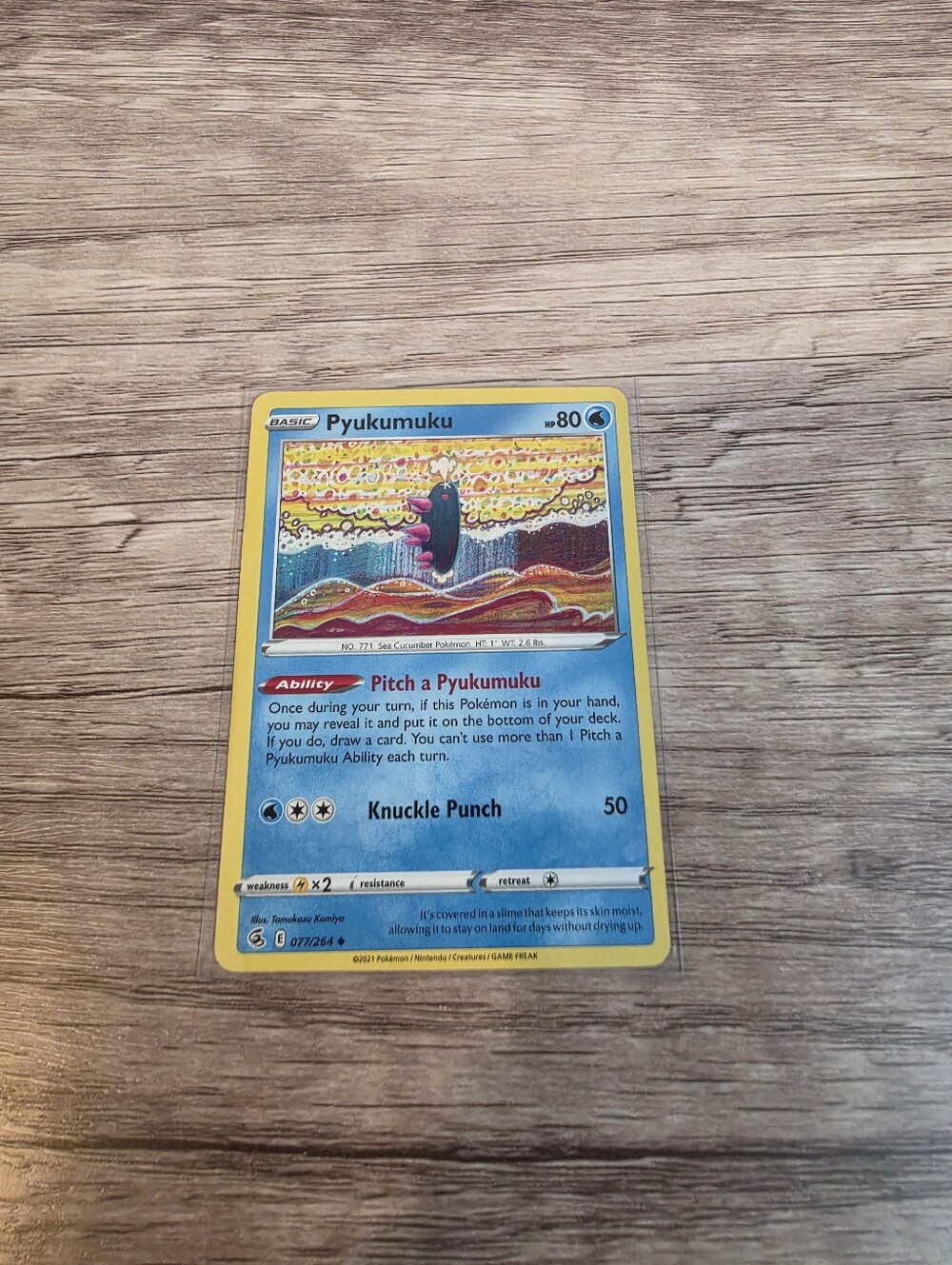 💫BUY 5 FOR $26 Pokemon Pyukumuku Card
